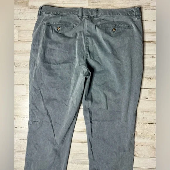 Tommy Bahama Island Zone Mens Pants Gray Size 40x32 Performance Chino Stretch - Picture 8 of 10